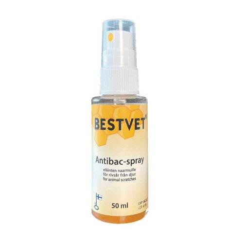 Bestvet antibac-spray lemmikille 50ml, hinta 14,58€