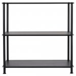 Bioffice orga 3 hyllyt musta