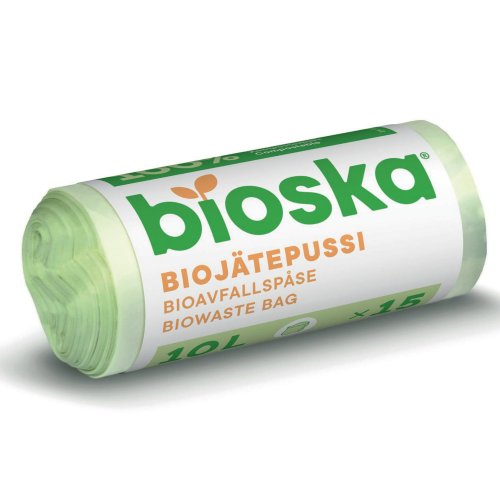 Biojätepussi Bioska 10l 15kpl, hinta 2,27€