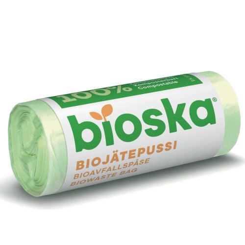 Biojätepussi Bioska 20l 15kpl, hinta 2,99€