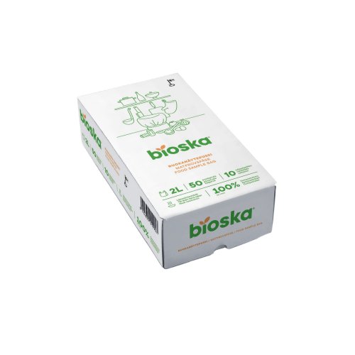 Bioska ruokanäytepussit 2l 50kpl, hinta 4,67€
