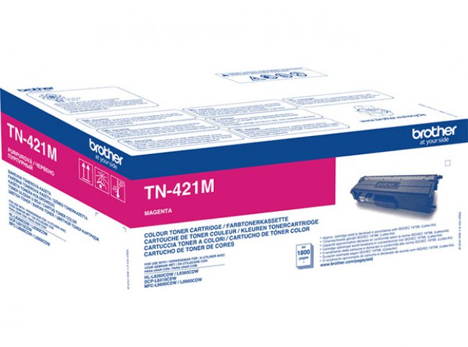Laserkasetti BROTHER TN-421M  MAGENTA 1,8K, hinta 104,56€
