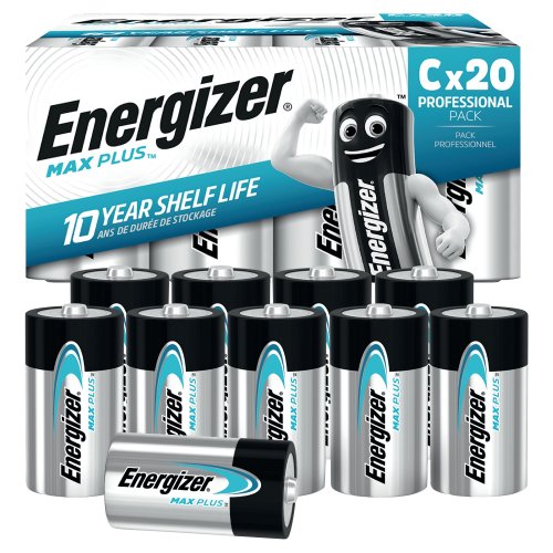 C LR14 paristo 1.5 V Energizer max plus alkali 20kpl, hinta 30,25€