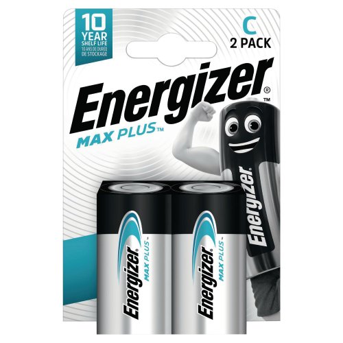 C LR14 paristo 1.5 V Energizer max plus alkali 2kpl, hinta 3,13€