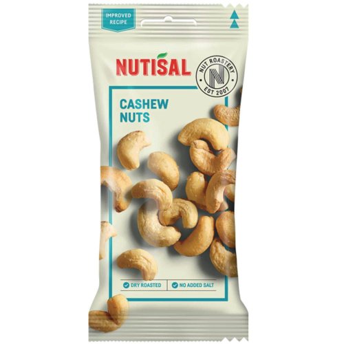 Cashewpähkinä Nutisal naturel annospussi 60g 14kpl, hinta 40,68€