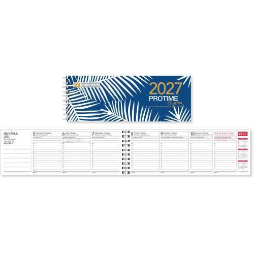 Pöytäkalenteri 2027 Cc 3307 protime europa eko 255 x 95mm, hinta 2,21€