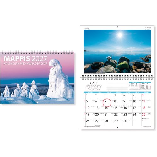 Seinäkalenteri Cc 5517 mappis ruotsinkielinen, hinta 3,74€
