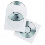 Cd/dvd -paperikuori valkoinen 50kpl