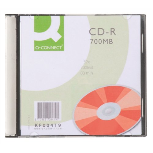 Cd-r-levy Q-CONNECT 700 MB 52x slimcase /10, hinta 7,38€
