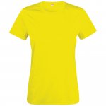 Clique basic active-t naiset neonkeltainen xs