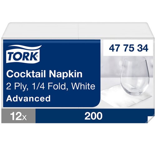 Cocktail-liina Tork 477534 12 x 200 kpl, hinta 115,81€