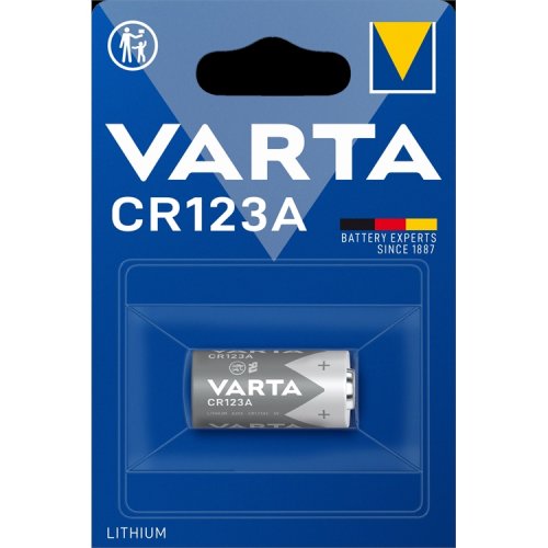 CR123A paristo Varta Lithium Cylindrical litiumparisto, hinta 3,95€
