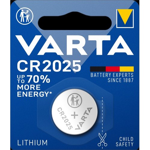 CR2025 paristo Varta Lithium Coin litiumparisto, hinta 1,09€
