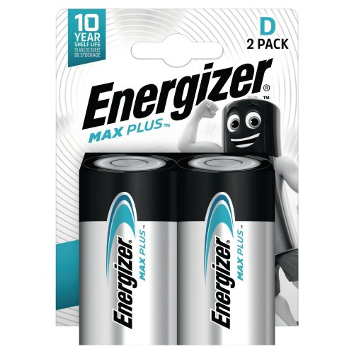 D LR20 paristo 1.5 V Energizer max plus alkali 2kpl, hinta 4€