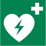 Defibrillaattori Opastekyltti