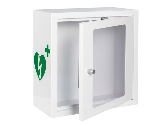 Defibrillaattorikaappi sireenillä valkoinen, hinta 189,05€