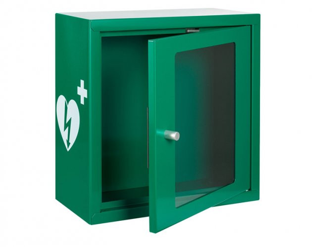 Defibrillaattorikaappi sireenillä vihreä, hinta 189,05€