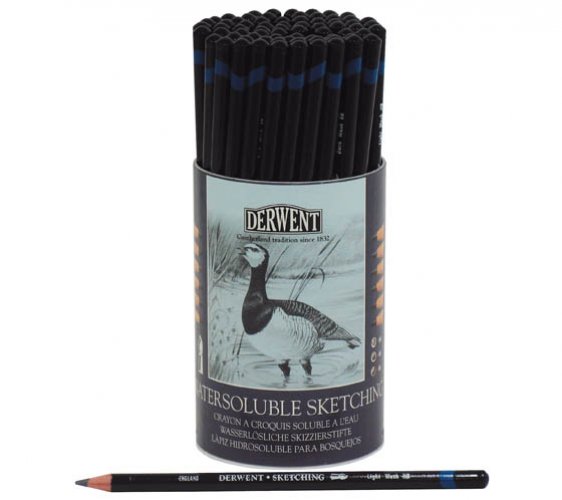 Luonnoskynä Derwent Watersoluble HB, 4B ja 8B /72, hinta 125,13€