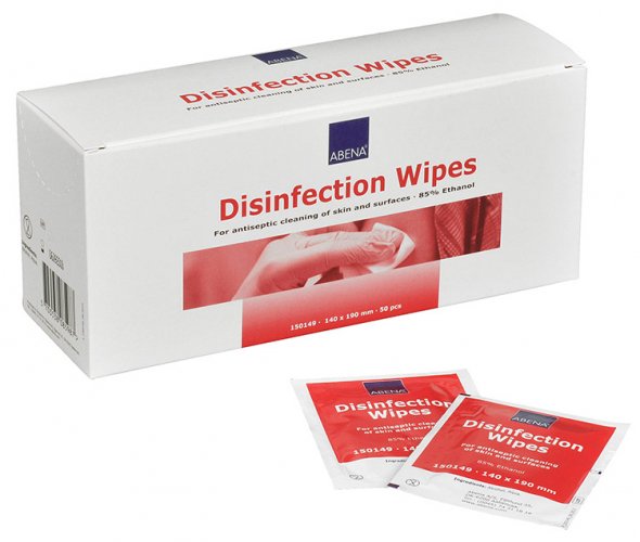 Desinfektioliina Abena Disinfection Wipes 19x14cm 50 kpl, hinta 5,77€
