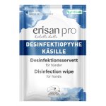 Desinfektiopyyhe käsille Erisan Pro yksittäispakattu /250