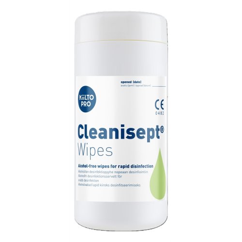 Desinfektiopyyhe Kiilto Pro Cleanisept Wipes/100, hinta 19,10€