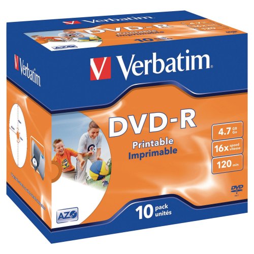 Dvd-r Verbatim 4.7gb 16x 10kpl, hinta 13,03€