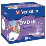Dvd+r Verbatim 4.7gb 16x tulostettava 10kpl