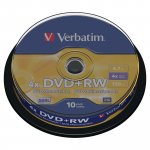 Dvd+rw Verbatim 4.7gb 1-4x spindle 10kpl