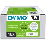 Dymo D1 Teippi 12 mm valkoinen/musta /10