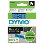 Dymo D1 Teippi 12mm x 7m musta/sininen