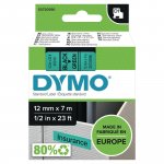 Dymo D1 Teippi 12mm x 7m musta/vihreä