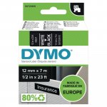Dymo D1 Teippi 12mm x 7m valkoinen/musta