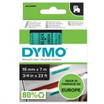 Dymo D1 Teippi 19 mm vihreä/musta