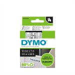 Dymo D1 Teippi 45013 12 mm valkoinen/musta