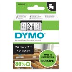 Dymo D1 Teippi 53713 24 mm valkoinen/musta
