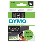 Dymo D1 Teippi 53721 24 mm musta/valkoinen