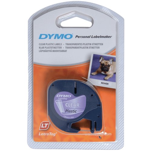 Dymo Letratag Nauha 12mm x 4m muovi kirkas, hinta 7,81€