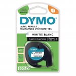 Dymo Letratag Nauha 12mm x 4m muovi valkoinen