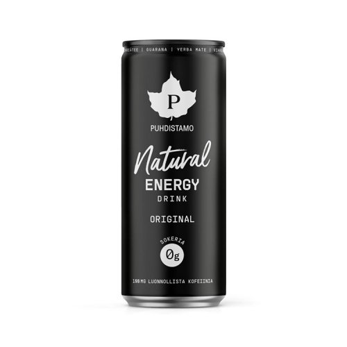 Energiajuoma Puhdistamo Natural Original 330ml(ei sis.pant.), hinta 2,61€
