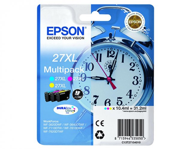 Epson muste  C13T27154012 VÄRIP. C/M/Y 27XL, hinta 104,19€