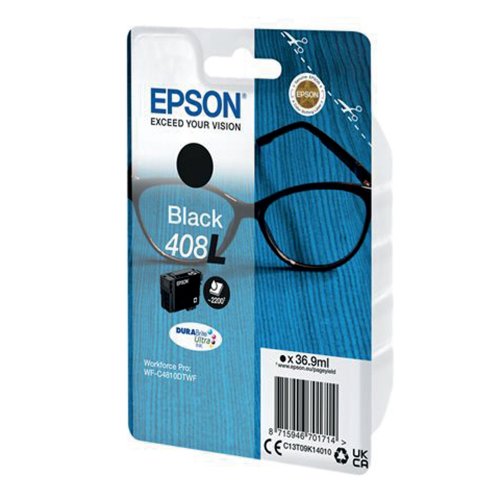 Epson muste 408L musta värikasetti, hinta 71,09€