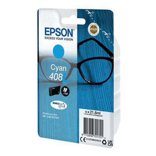 Epson muste 408L syaani värikasetti, hinta 80,04€