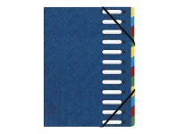 Esijärjestin Exacompta A4 12-osainen haitariselkä sininen