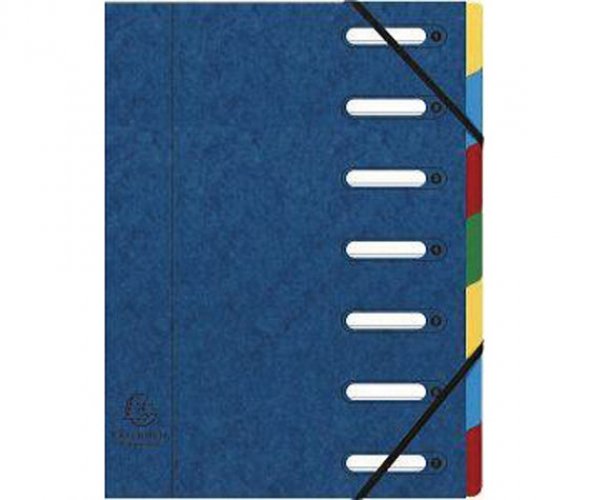 Esijärjestin Exacompta A4 7-osainen sininen, hinta 4,61€