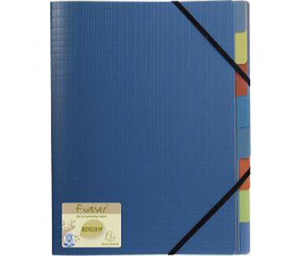 Esijärjestin Exacompta Forever A4 PP 8-osainen sininen, hinta 9,23€