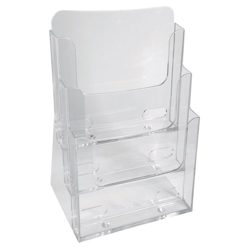 Esiteteline Exacompta 3-osainen a5 pöytämalli, kirkas, hinta 13,72€
