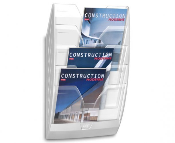 Esiteteline seinälle CEP 5-osainen kirkas/valkoinen, hinta 95,76€