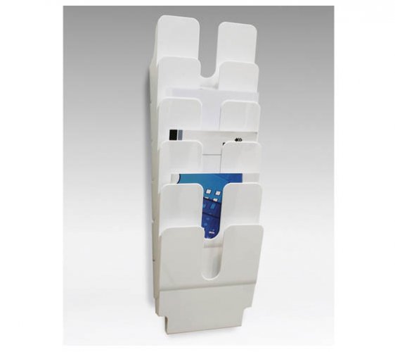 Esiteteline seinälle Durable Flexiplus 6xA4 pysty valkoinen, hinta 6,71€