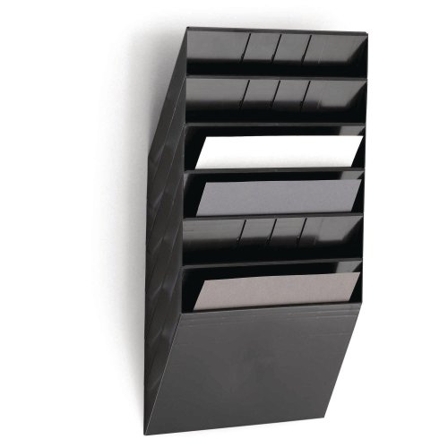 5723978 Esiteteline musta A4 on 6-osainen erittäin laadukas ja tyylikäs seinäteline toimistoihin. Esitetelineen koko on 620x348x95mm ja siihen mahtuvat normaalit A4 dokumentit. Toimitusaika seinätelineelle on 2-3 päivää.