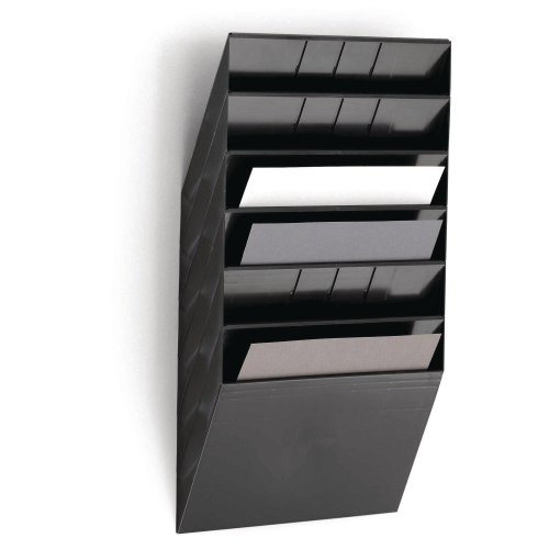 5723978 Esiteteline musta A4 on 6-osainen erittäin laadukas ja tyylikäs seinäteline toimistoihin. Esitetelineen koko on 620x348x95mm ja siihen mahtuvat normaalit A4 dokumentit. Toimitusaika seinätelineelle on 2-3 päivää.